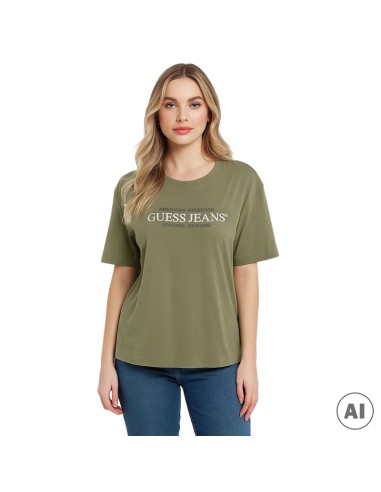GUESS CAMISETAS W4YI08K8HM0_VE VERDE (W)
