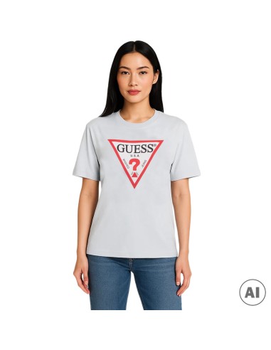GUESS CAMISETAS W4YI76K8HM0_AZ AZUL (W)