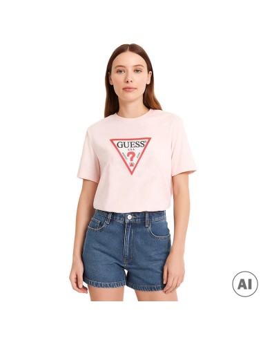 GUESS CAMISETAS W4YI76K8HM0_RS ROSA (W)