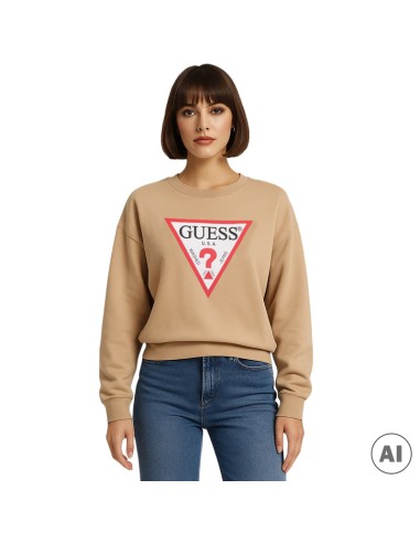 GUESS SUDADERA W4YQ00KC811_BE BEIGE (W)