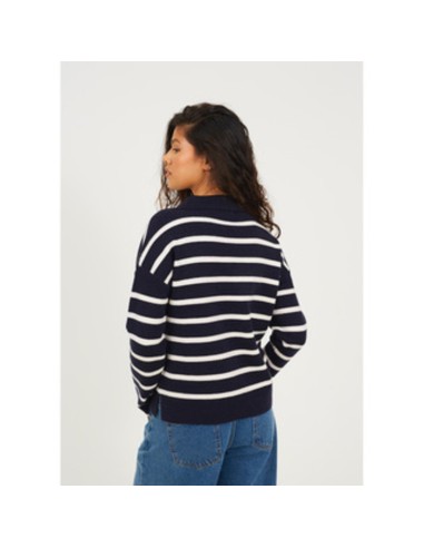 BRAVE SOUL JERSEY 248STRIPENVY_MAR MARINO (W)