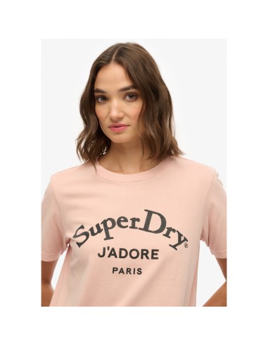 SUPERDRY CAMISETAS W1011728A_RS ROSA (W)