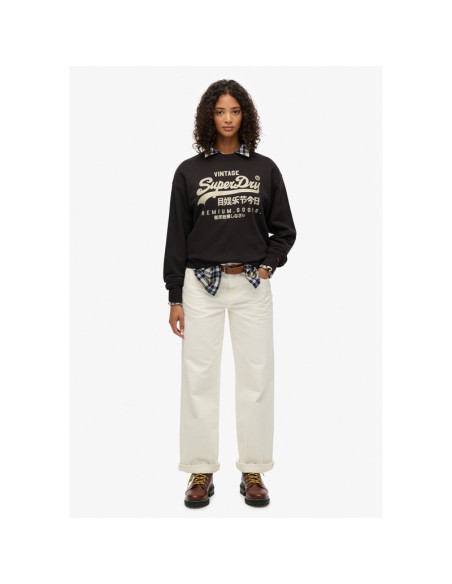 SUPERDRY SUDADERA W2012399A_NG NEGRO (W) SUPERDRY SUDADERA W2012399A_NG NEGRO (W)