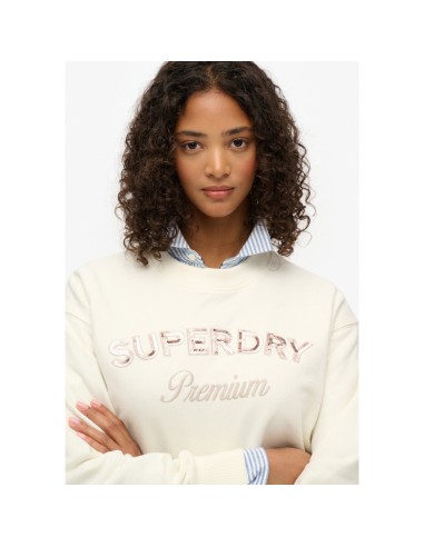 SUPERDRY SUDADERA W2012455A_BL BLANCO (W)