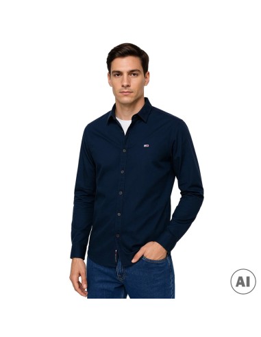 TOMMY HILFIGER CAMISA DM0DM19519_MAR MARINO (M)