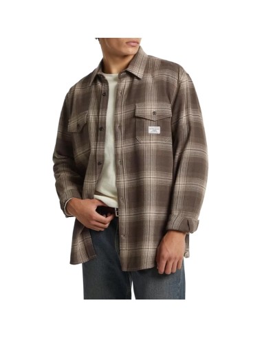 GUESS CAMISA M4BH64WGMH1_MA MARRON (M)