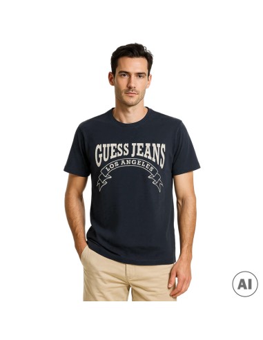 GUESS CAMISETAS M4YI49K8FQ4_MAR MARINO (M)