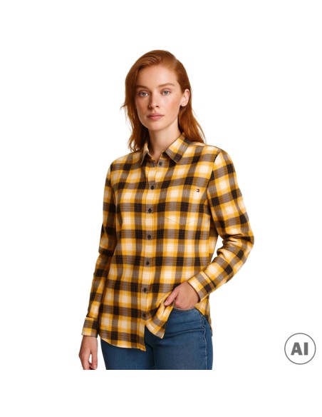 TOMMY HILFIGER CAMISA XW0XW02099_MULTI MULTICOLOR (W) TOMMY HILFIGER CAMISA XW0XW02099_MULTI MULTICOLOR (W)